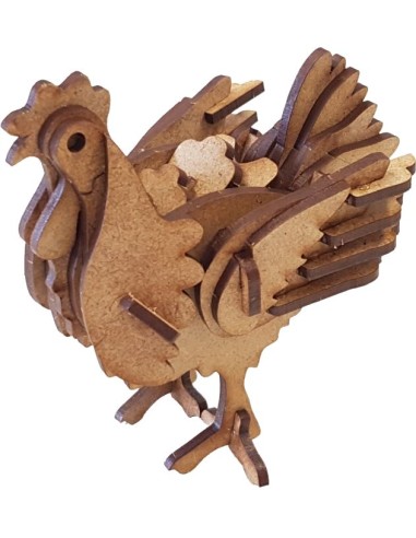 GALLINA POCKET MAQUETA 3D 3PL D2