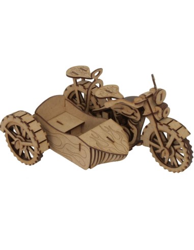 MOTO SIDECAR CLASSIC MAQUETA 3D 3PL D6