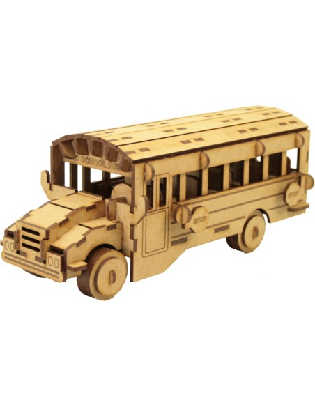 SCHOOL BUS CLASSIC MAQUETA 3D 3PL D4