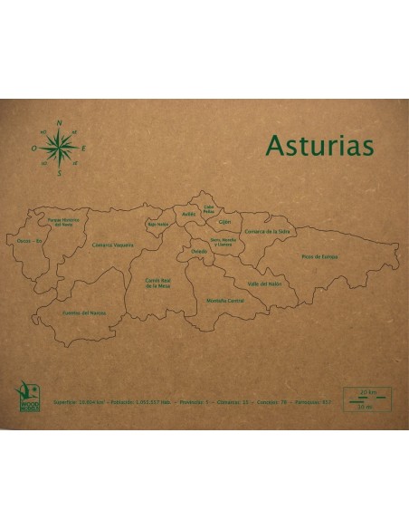 ROMPECABEZAS COMARCAS DE ASTURIAS 300x370 1PL D2