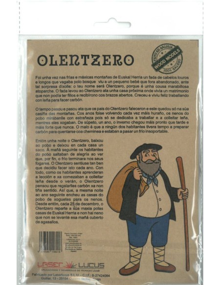 FIGURA OLENTZERO CHOPO 4mm. 160x100 mm. EUSKADI