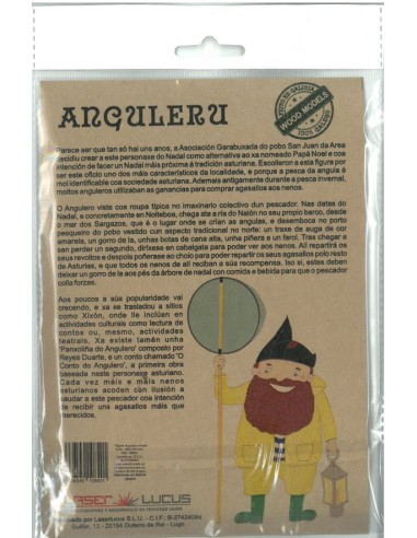 ANGULERU CHOPO 4mm. 185x125 mm. ASTURIAS