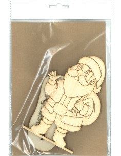 FIGURA PAPA NOEL CHOPO 4mm. 150x100 mm. PAISES NORDICOS 2