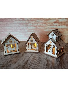 CASITA ARBOL CHOPO 4 mm. SILUETAS TEJADO DOBLE 2