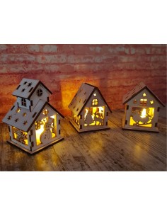 CASITA ARBOL CHOPO 4 mm. SILUETAS TEJADO SUIZO 2