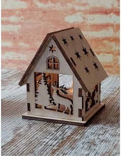 CASITA ARBOL CHOPO 4 mm. SILUETAS TEJADO SUIZO