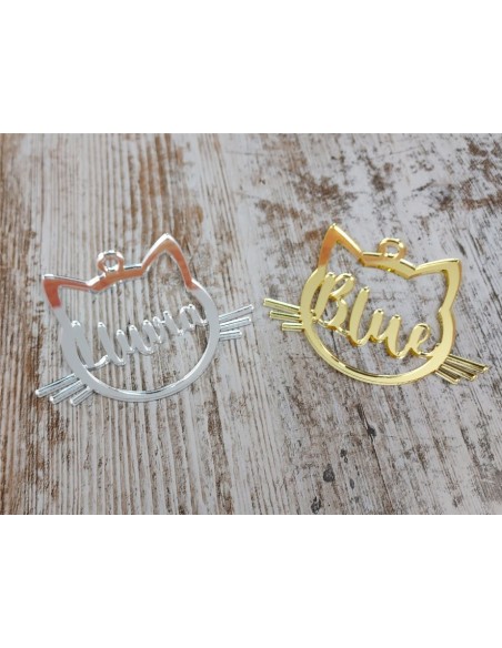 CARA GATO NOMBRE METAC. ESPEJO 3 mm. 85 Ø