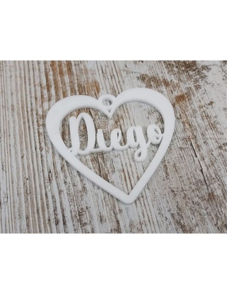 CORAZON NOMBRE METAC. 3mm. 85 Ø