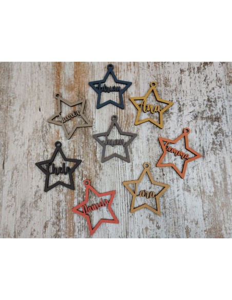 ESTRELLA NOMBRE MDF COLOR 5mm. 85 Ø