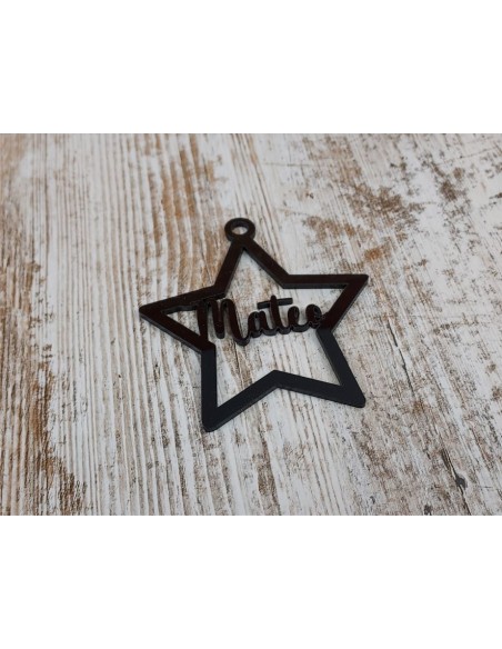 ESTRELLA NOMBRE METAC. 3mm. 85 Ø