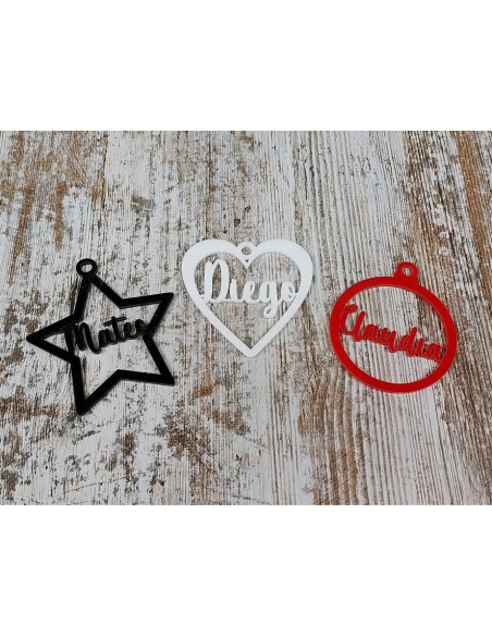 ESTRELLA NOMBRE METAC. 3mm. 85 Ø