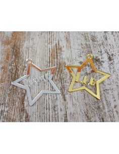 ESTRELLA NOMBRE METAC. ESPEJO 3 mm. 85 Ø