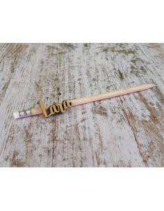 LAPIZ CON GOMA NATURAL PERSONALIZADO NOMBRE 2