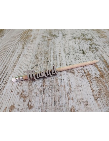 LAPIZ CON GOMA NATURAL PERSONALIZADO NOMBRE