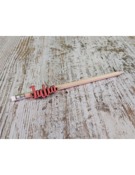 LAPIZ CON GOMA NATURAL PERSONALIZADO NOMBRE