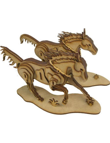 2 CABALLOS DILIGENCIA CLASSIC MAQUETA 4PL D3