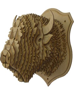CABEZA BISONTE TROFEO CON MAQ. 12PL D2